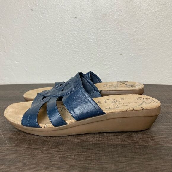 Baretraps Blue leather Women Sandals Size 10w - Picture 3 of 7
